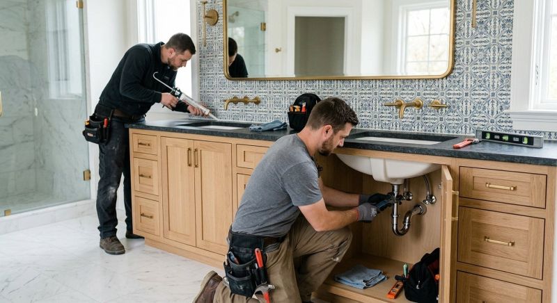 Custom Vanity Installation in Carmel, IN