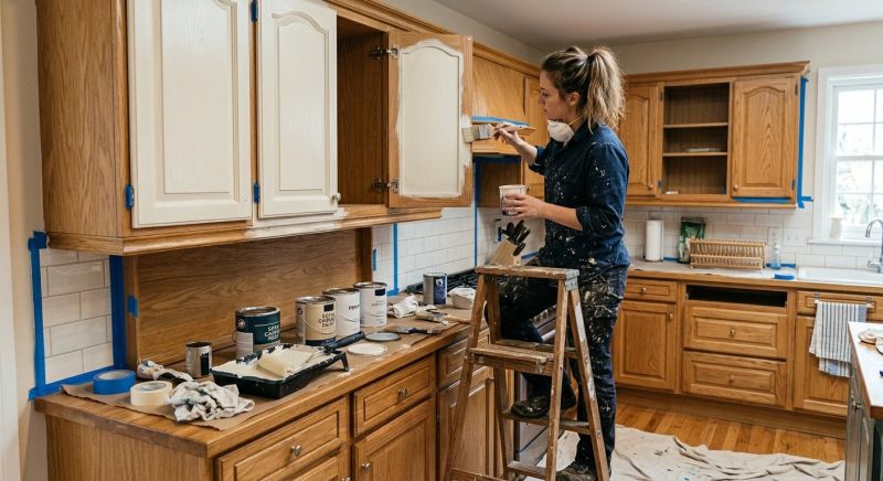 Oak Cabinet Remodeling in Austin, TX
