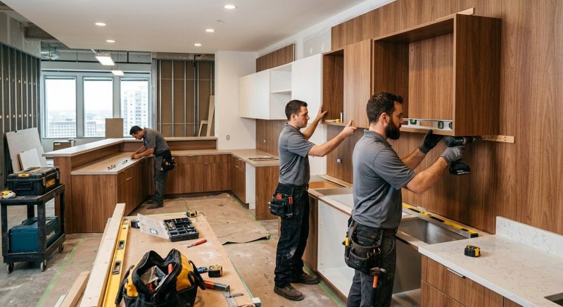 Glazed Cabinets Installation in Bloomington, IN