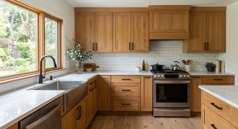 Oak Cabinet Remodeling in Austin, TX
