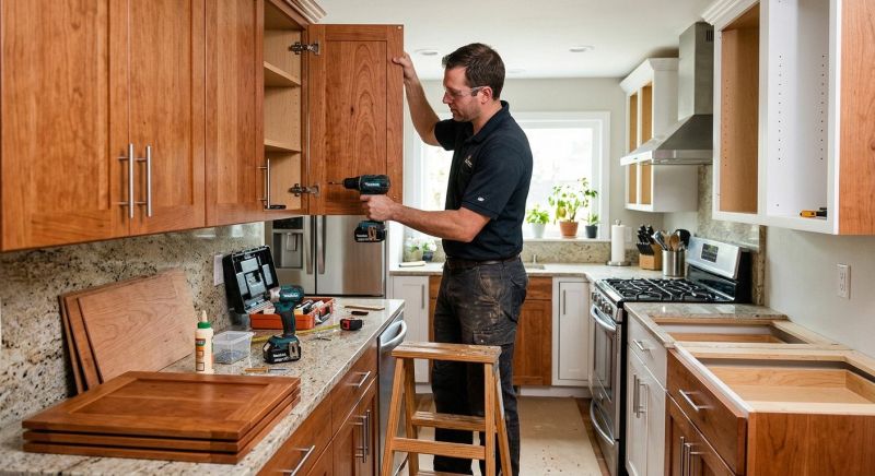 Oak Cabinet Remodeling in Lafayette, IN